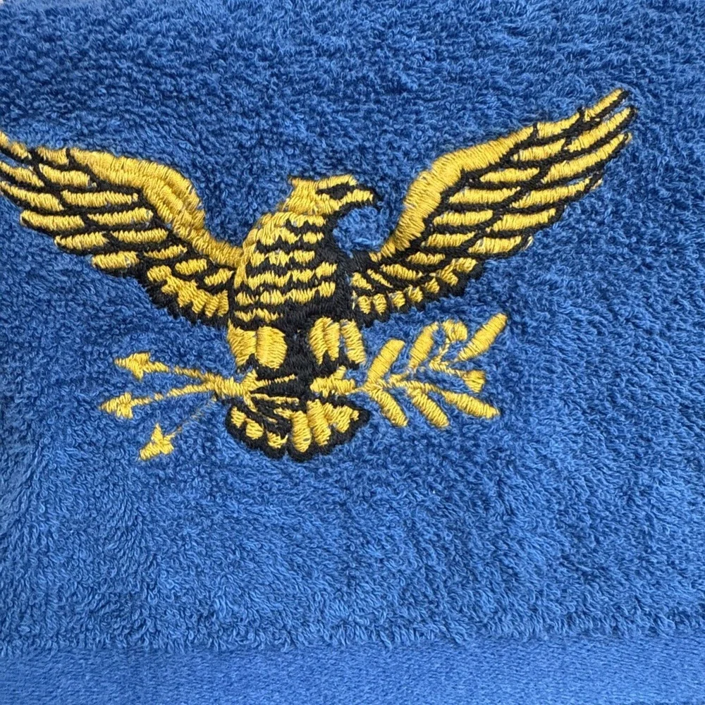 Vintage American‎ Eagle Embroidered Towels Set Patriotic American